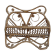Vintage rattan shelf magazine 1950-60