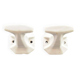 Pair of porcelain hooks