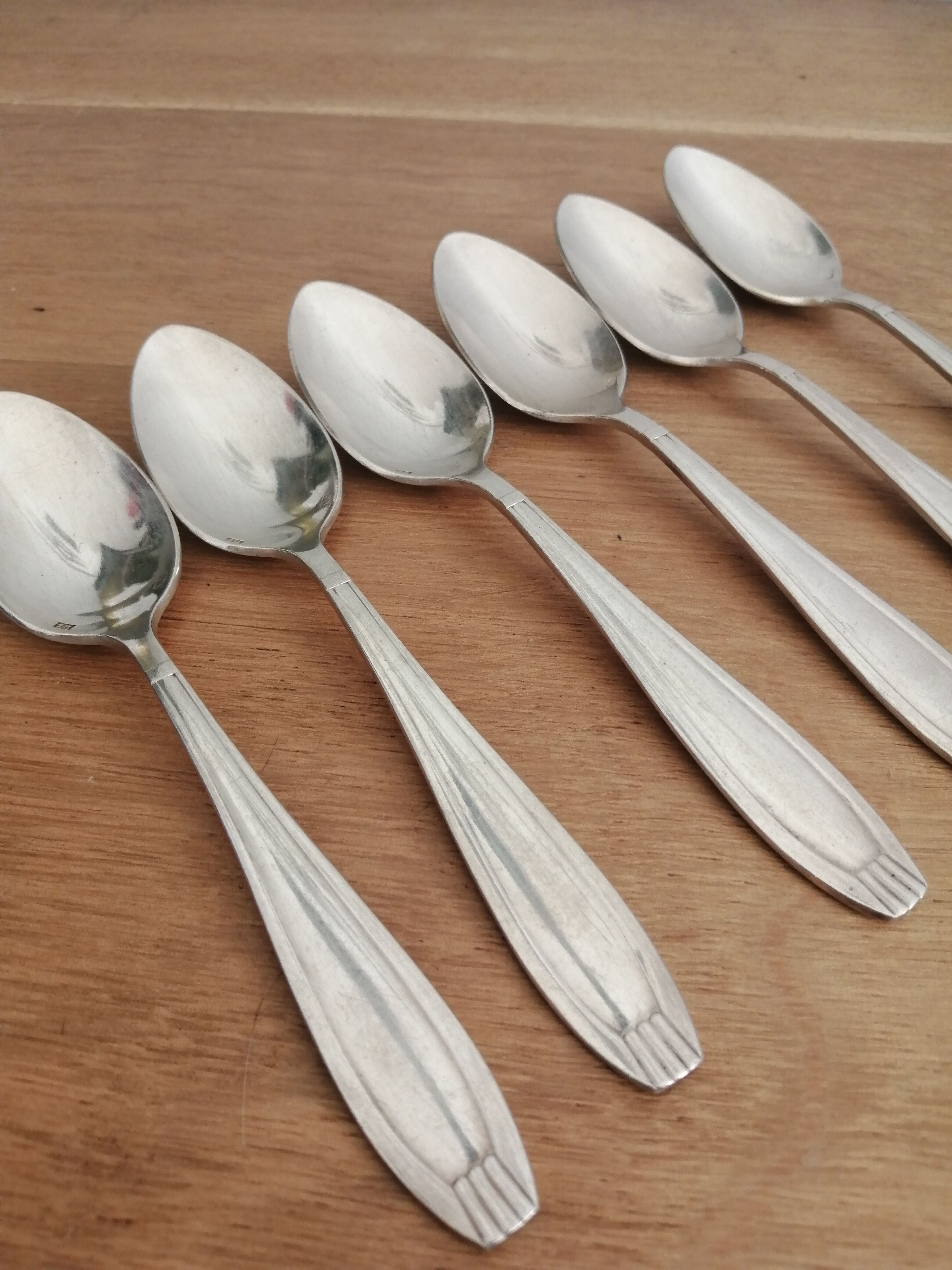 Silver metal spoon box