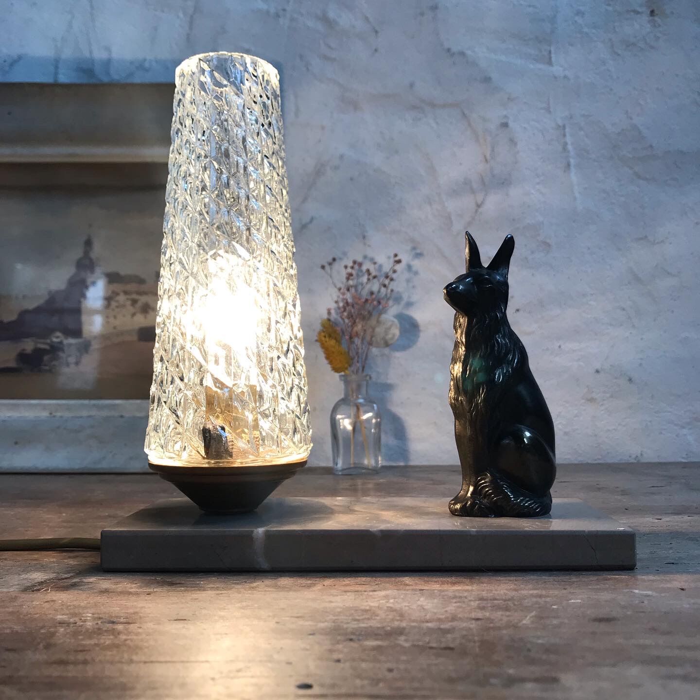 Lamp night light art deco