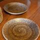 12 assiettes plates en grès de Salins les Bains année 60