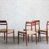 Set of 4 dining chairs by Henry W. Klein for Bramin, Denmark, 1960