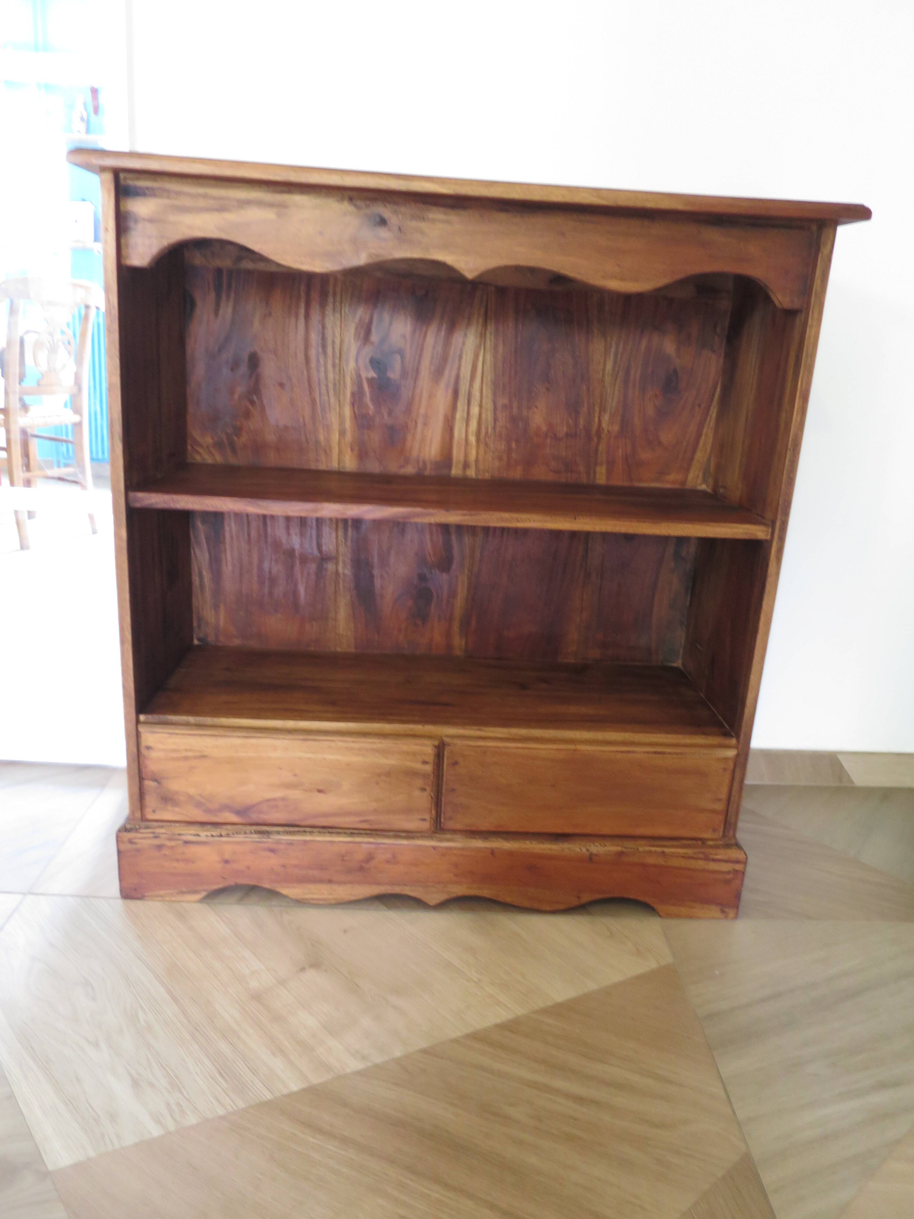 Shelf - bookcase - Bibus - exotic wood - solid wood - 3 levels - 2