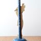 Wooden hat holder decorated with a harlequin, 30s