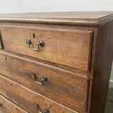 Commode géorgienne en chêne du début du XIXe siècle