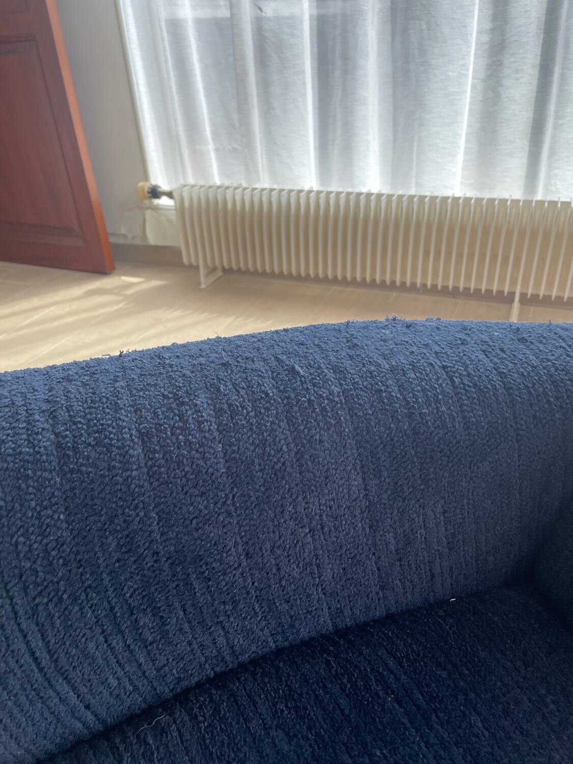 Sofa set + armchair + footrest Jean Prévost – 1970s