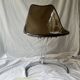 tulip chair in smoked plexiglass and chrome by Boris Tabacoff, design 1970