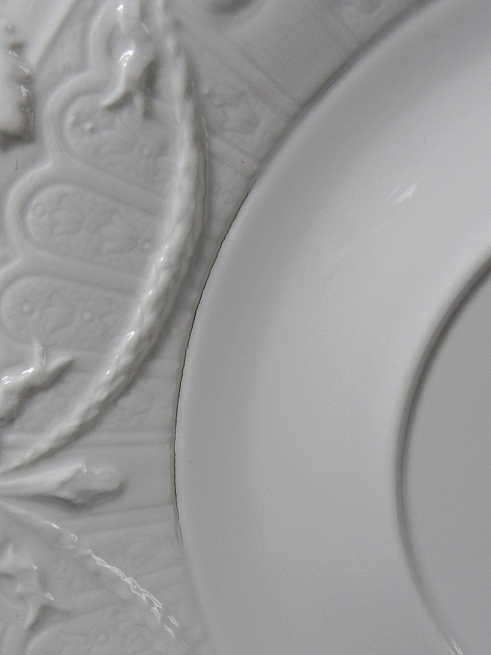 Very large centrepiece dish Lafarge & Co Limoges porcelain vintage