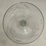 Coupe en verre ciselé