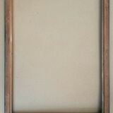 Black lacquered frame Napoleon III leaf 62.3 x 45.9 cm