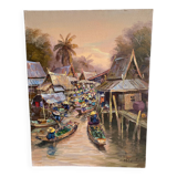 Vintage Indonesian painting