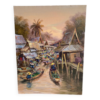 Tableau vintage Indonésie