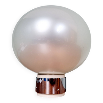 Opal glass ceiling/wall light, design Motoko Ishii, 1970