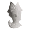 Fish vase in white porcelain