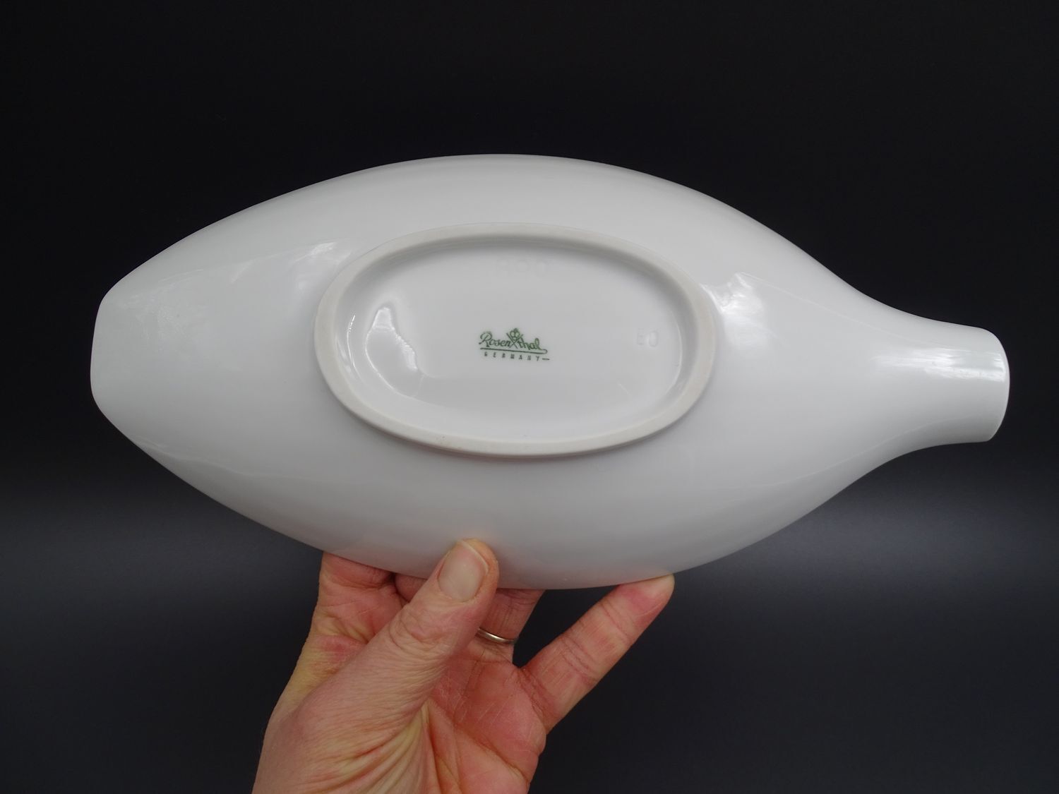 Coupe ou vide-poche en porcelaine blanche - Rosenthal, vers 1970