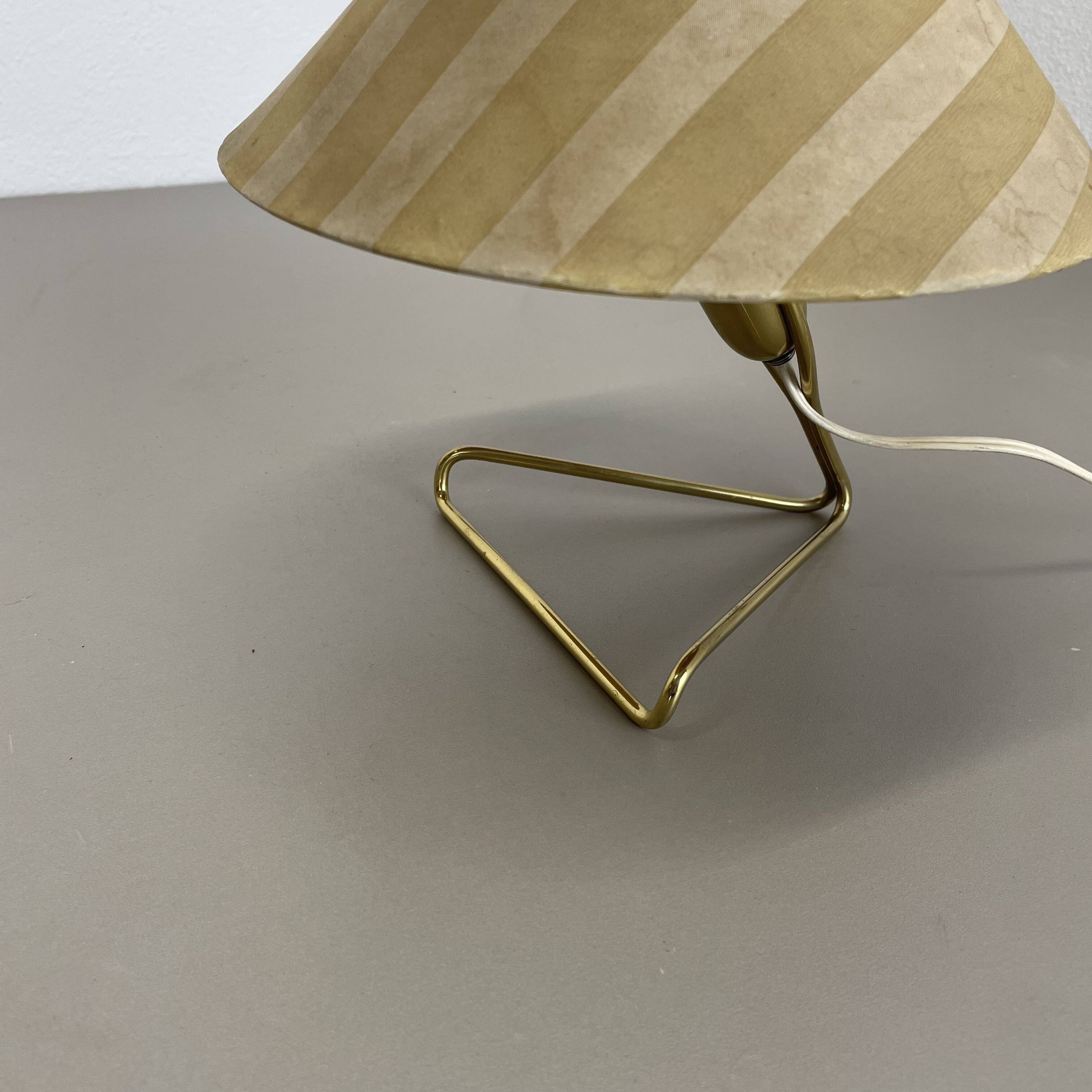 Brass table lamp "aal" by rupert nikoll, austria, 1950s