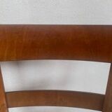 Set of 4 curved wood bistro chairs