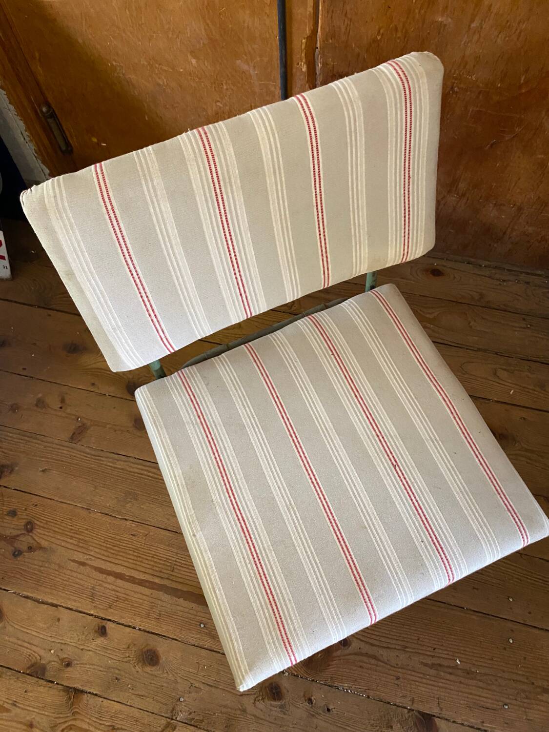 Industrial metal armchair