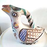 Zoomorphic ceramic pitcher design 70s
