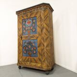 Painted Folk Art Bridal Cupboard