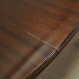 Round mahogany table, Danish design, 1970s, production: Denmark