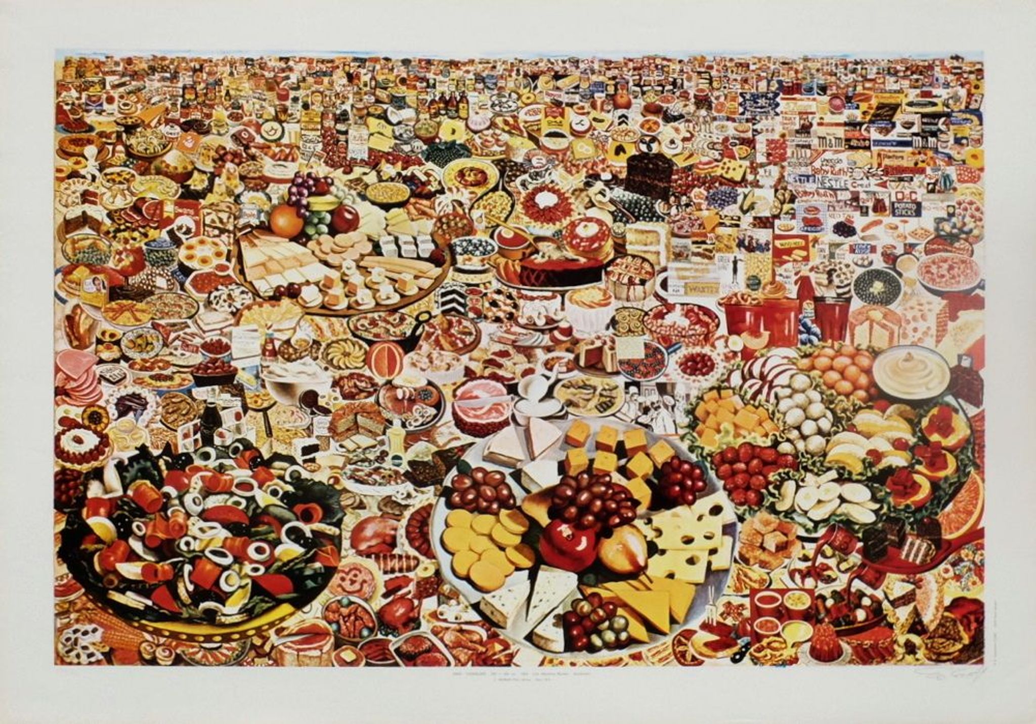 Gudmundur Erro displays "foodscape" 1974