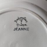 Lot 10 assiettes plates anciennes Badonviller modèle Jeanne