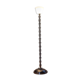 Lampadaire verre blanc années 40