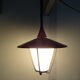 Metal and opaline lantern suspension from the 1960s.
