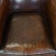 Fauteuil club en cuir de mouton