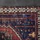 Handwoven Afshar oriental rug, Middle East, 1950s
