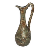 Vintage Fat Lava Ceramic Pitcher Ewer Circa 1960