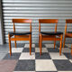 Lot de 4 chaises danoises en teck