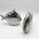 Pair of “Fish” vases / Cast aluminum – 1980s