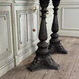 Pair of Bronze Pedestals, Italy, 19th Century