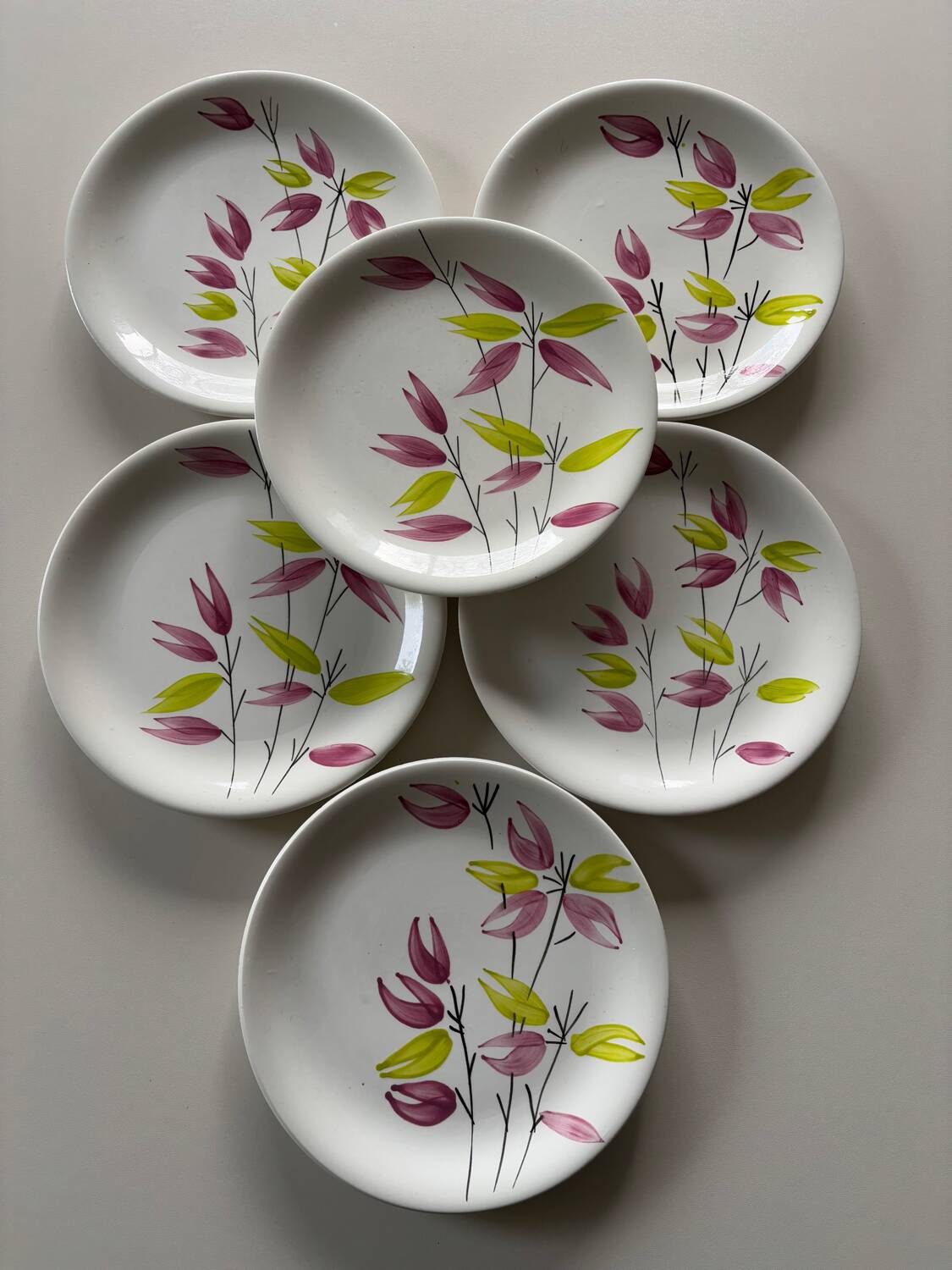 Sarreguemines dessert plates