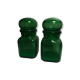 Green glass pharmacy jars