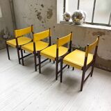 Rosewood leather chairs by Arne Vodder for Sibast