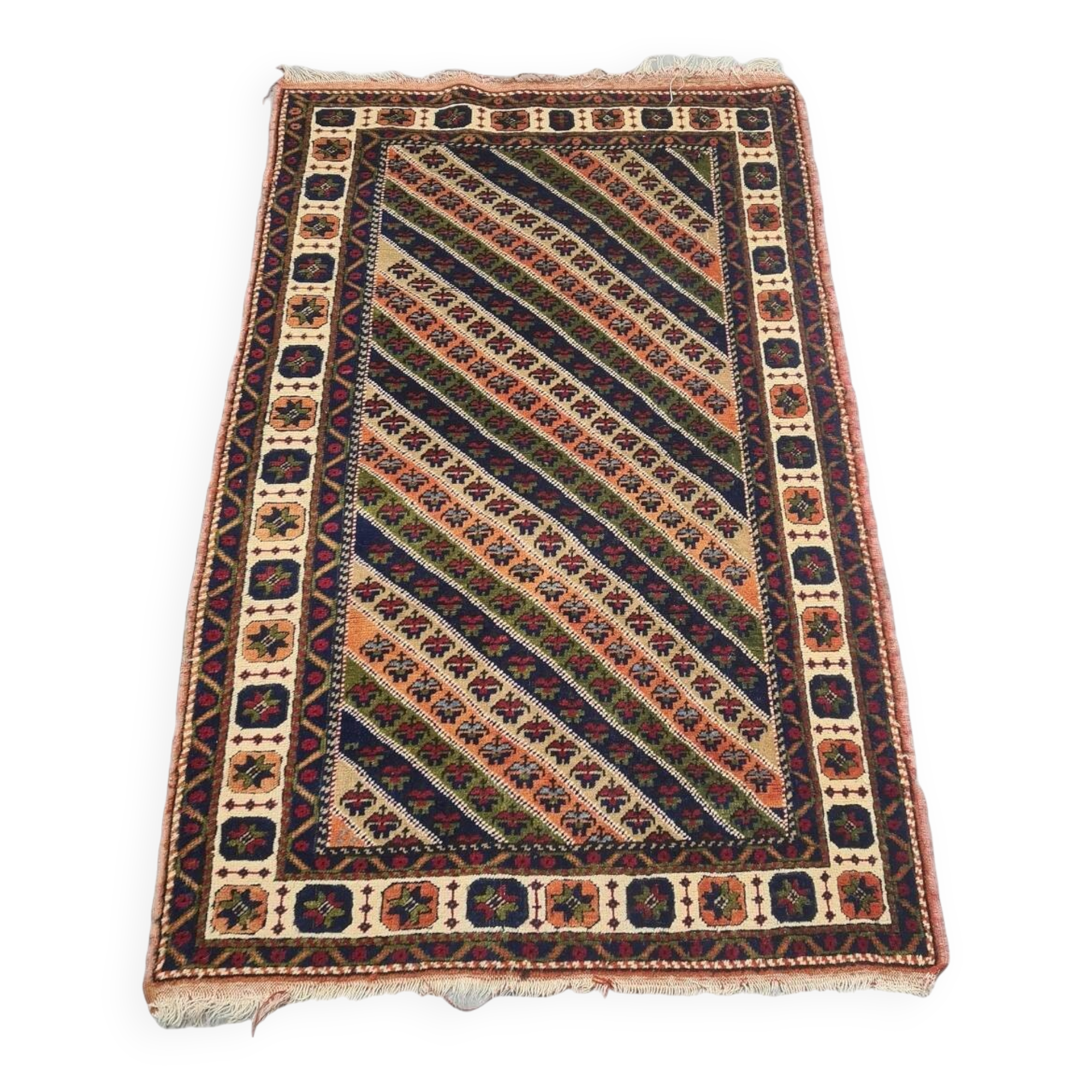 Vintage Handknotted Turkish Taspinar Wool Carpet