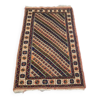 Tapis turc en laine Taspinar noué à la main vintage