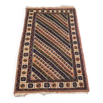 Tapis turc en laine Taspinar noué à la main vintage