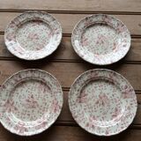4 English plates