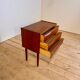 Danish teak bedside table with three drawers, 1960s.