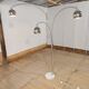 Chrome floor lamp with 3 branches