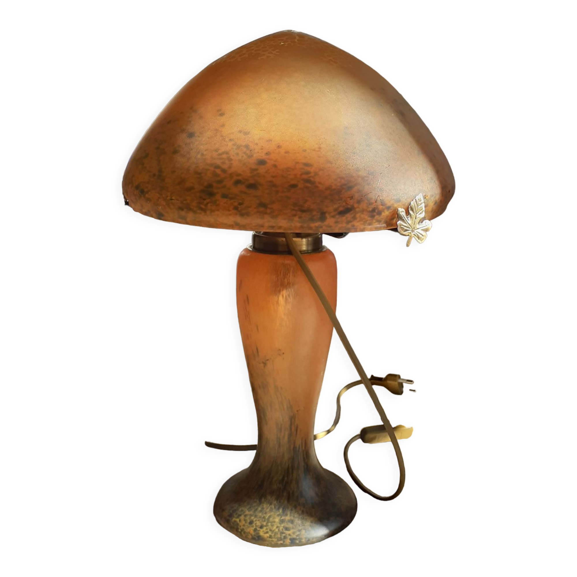 Mushroom lamp glass paste