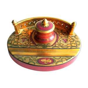 Encrier art nouveau porcelaine