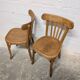 Duo of Baumann bistro chairs N°108