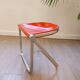 Vintage red Pluff stool – Anonima Castelli