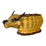 Wicker basket artisanal bull