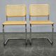Pair of Italian Cesca Cantilever Chairs after Marcel Breuer, 1970s